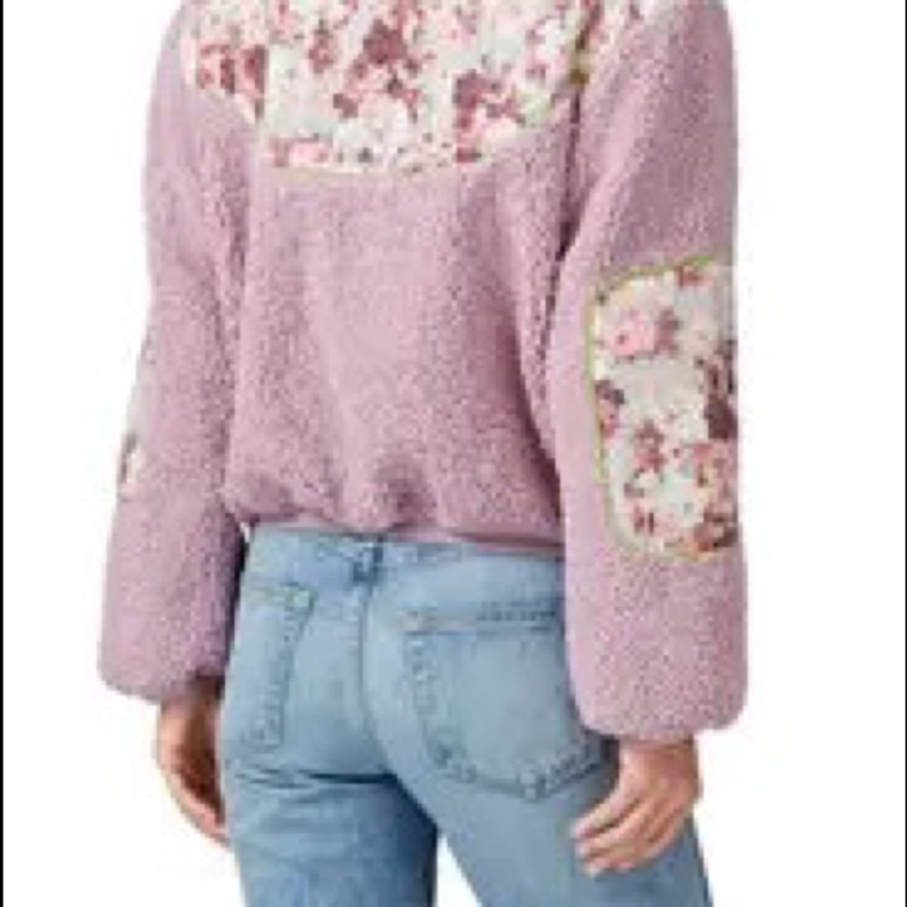 For Love And Lemons Pink Teddy Jacket